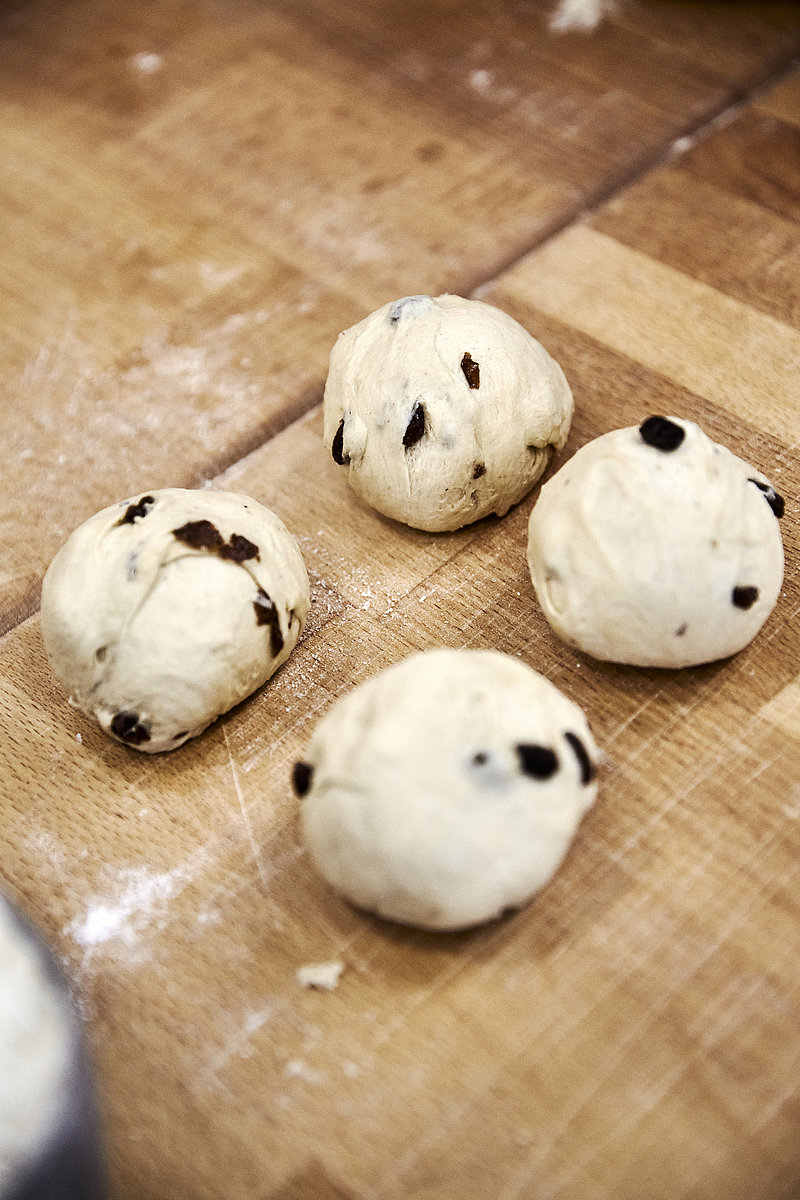 Rundgewirkte Teiglinge