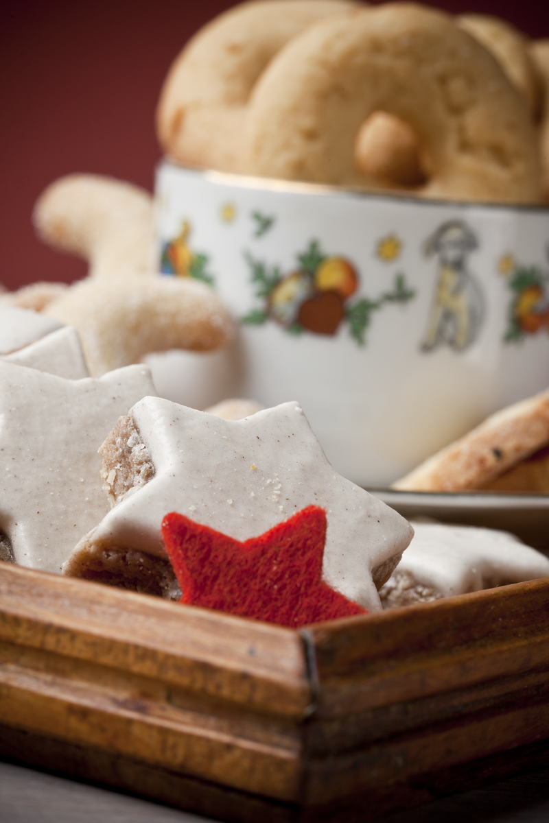 Süßes Gebäck auf einem Tablett