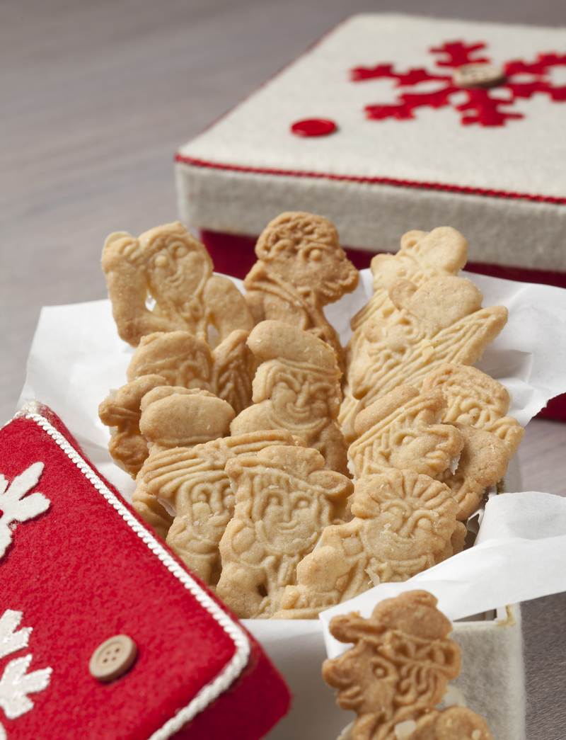 Gebäck aus Mürbeteig (Spekulatius)