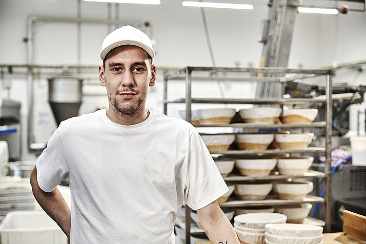 Bäcker bei der Arbeit