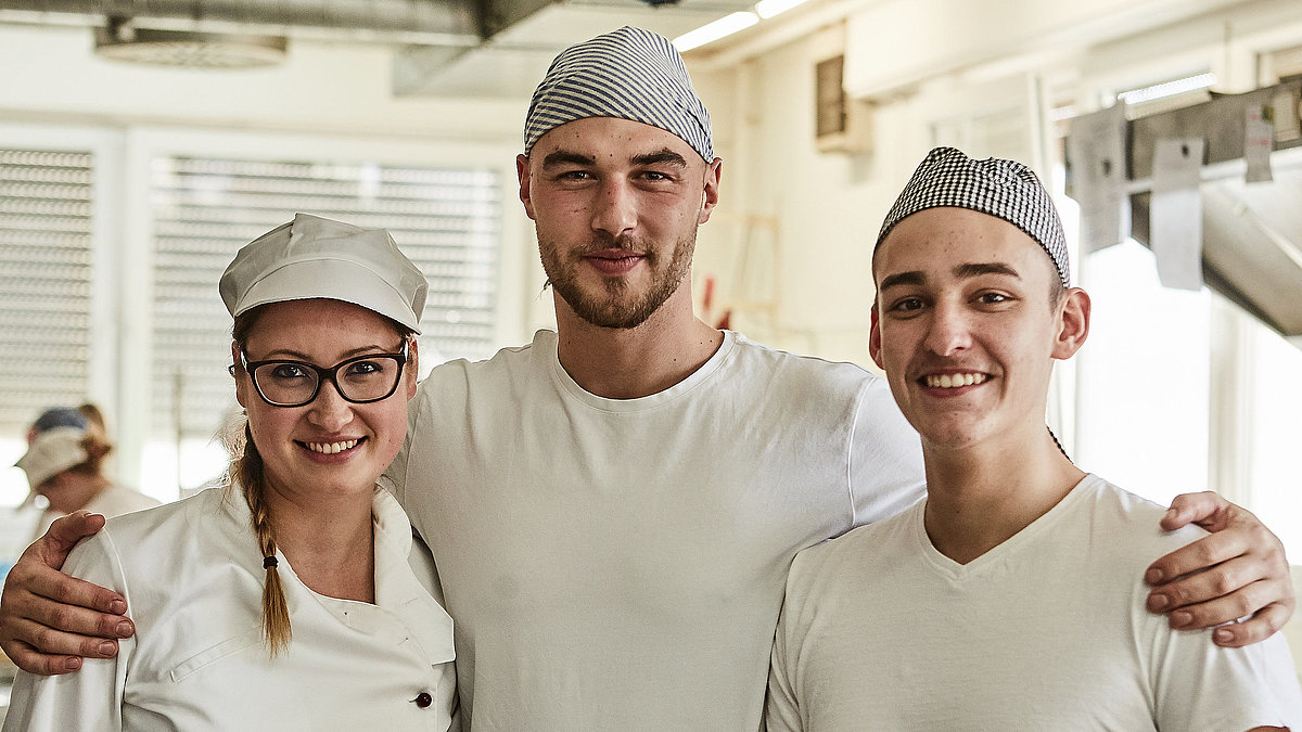 Mitarbeiter der Bäckerei Lutz