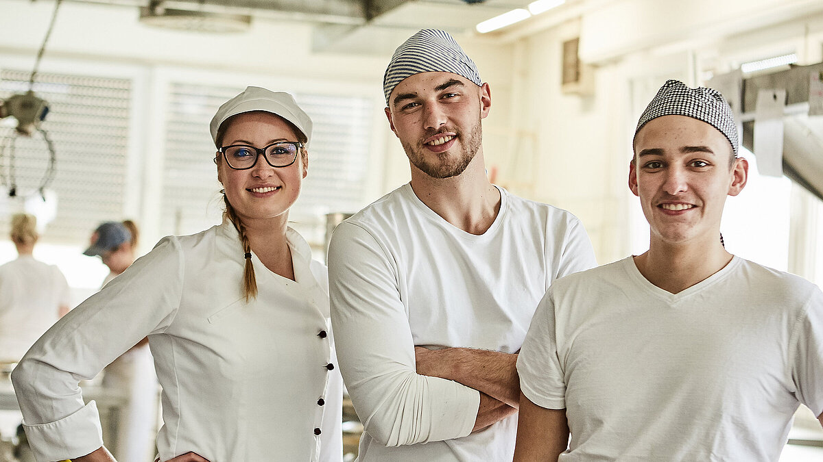 Mitarbeiter der Bäckerei Lutz