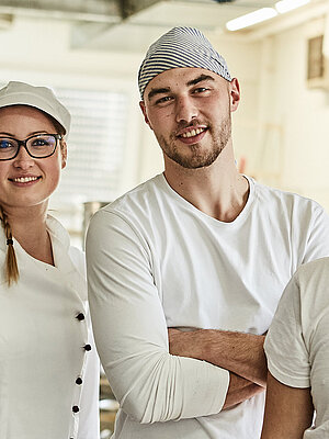 Mitarbeiter der Bäckerei Lutz