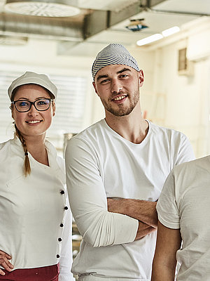 Mitarbeiter der Bäckerei Lutz