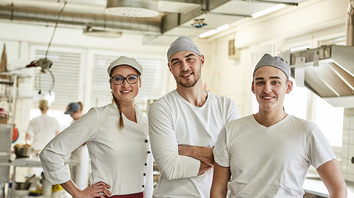 Mitarbeiter der Bäckerei Lutz