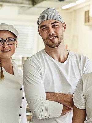 Mitarbeiter der Bäckerei Lutz
