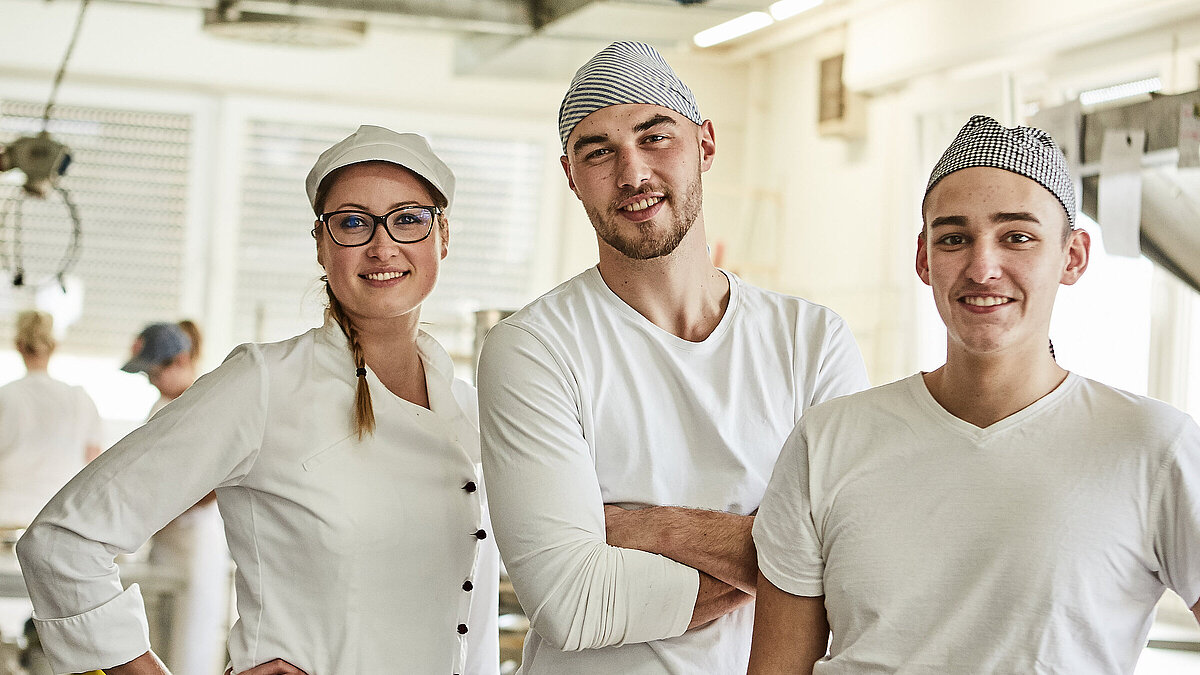 Mitarbeiter der Bäckerei Lutz