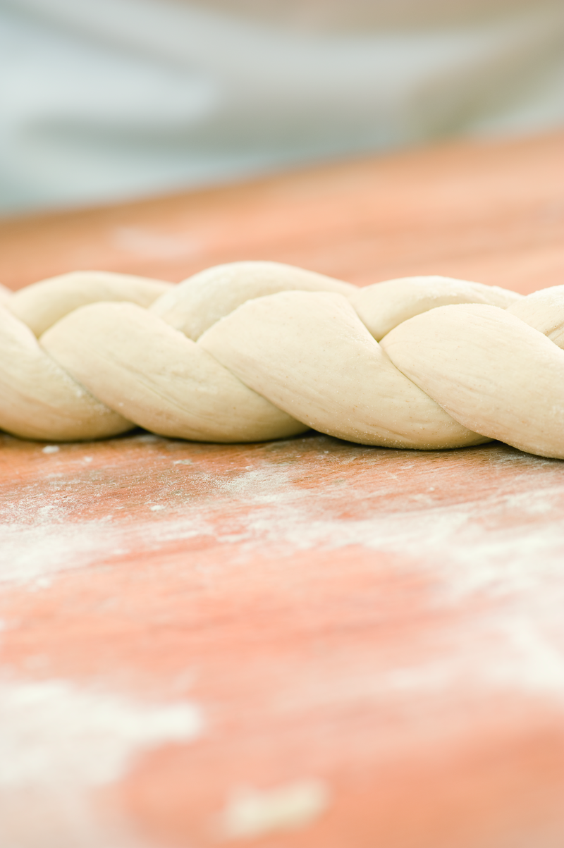 Teigrohling eines Zopfes