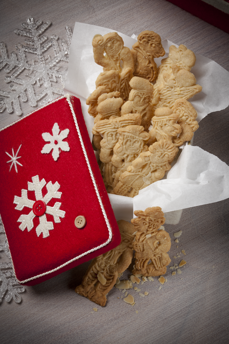 Gebäck aus Mürbeteig (Spekulatius)